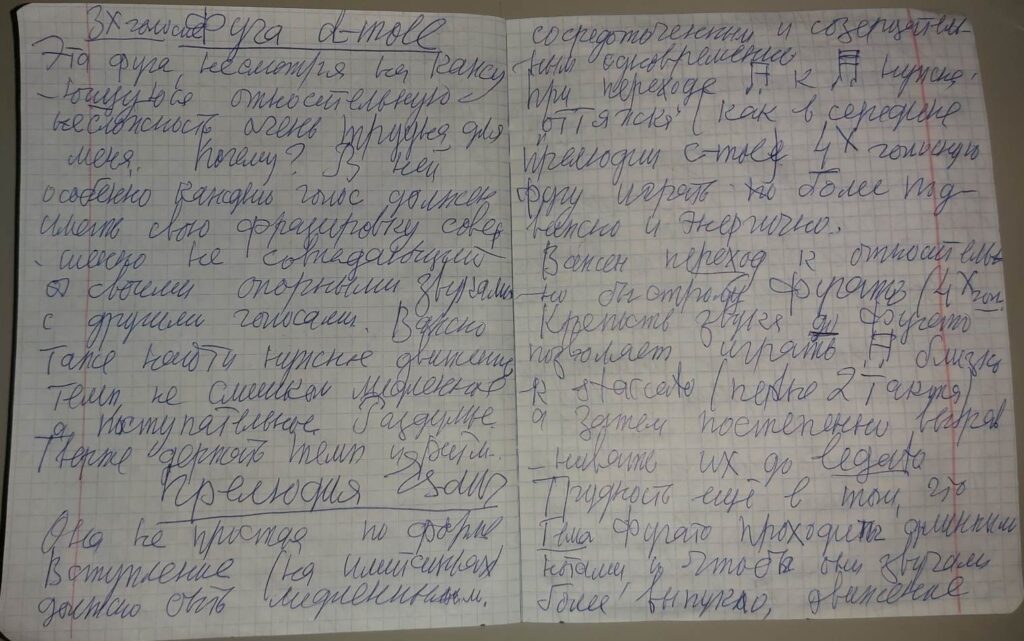 Рукопись Е.Г. Пупковой