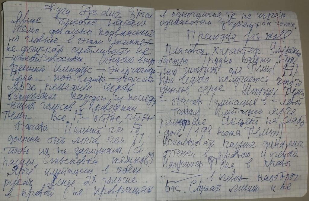 Рукопись Е.Г. Пупковой
