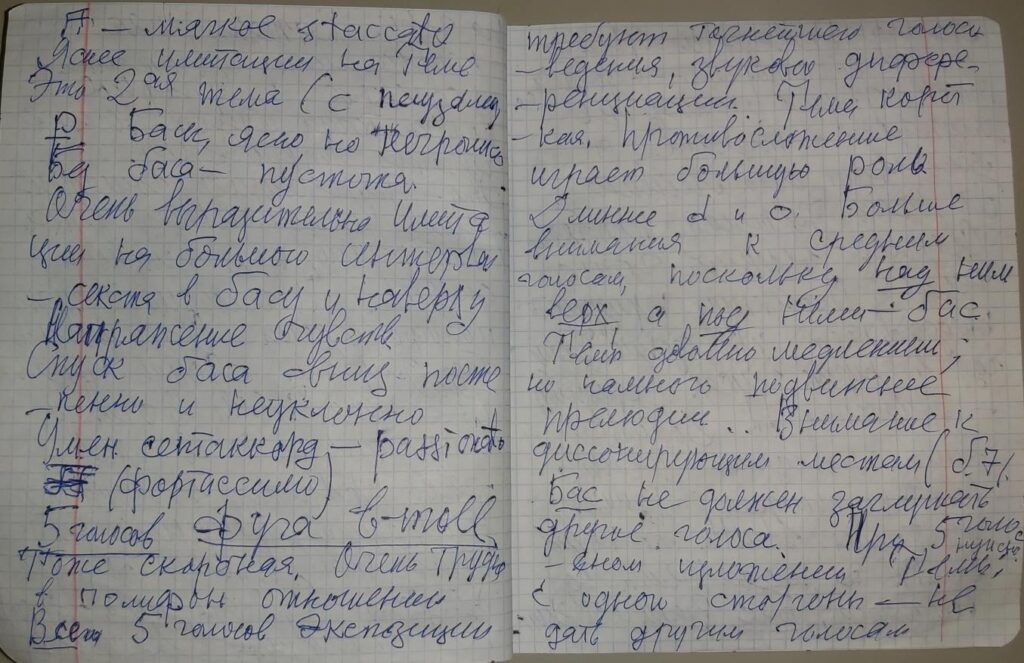 Рукопись Е.Г. Пупковой