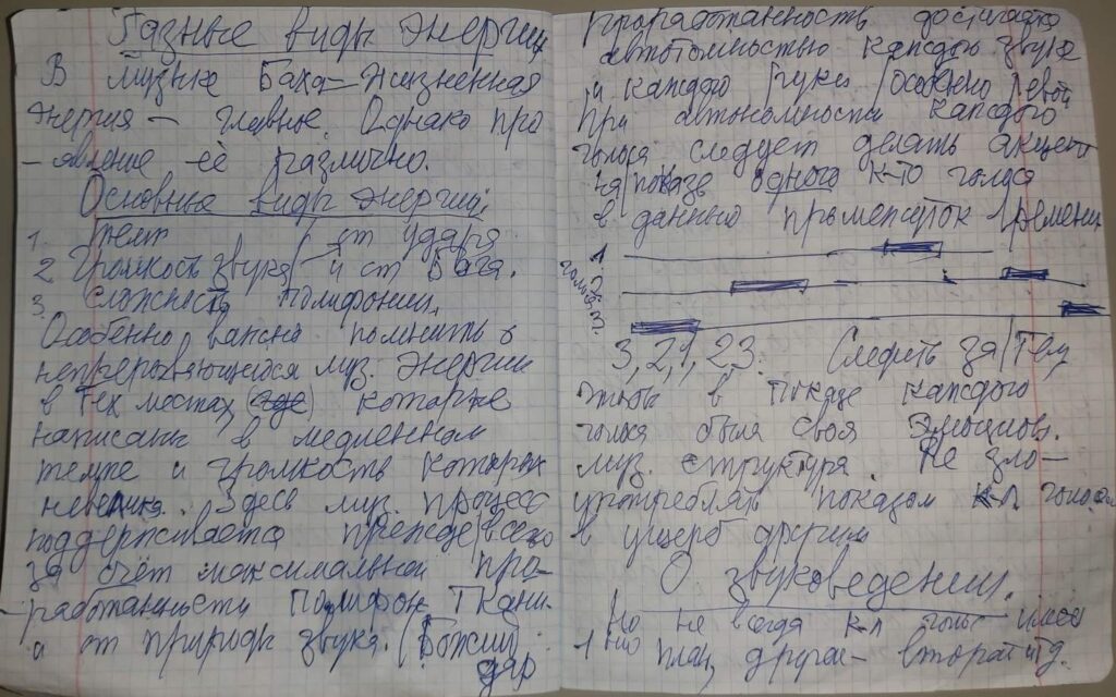 Рукопись Е.Г. Пупковой